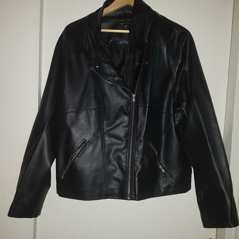 Faux Leather Biker Jacket